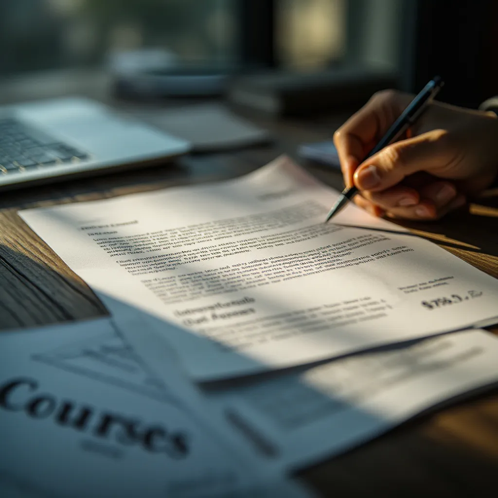Estudiante mostrando gráfico de inversión exitoso